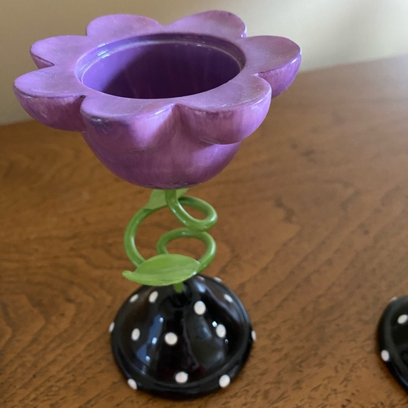 Vintage Yankee Candle tea light holders, set of 2 - Picture 3 of 4